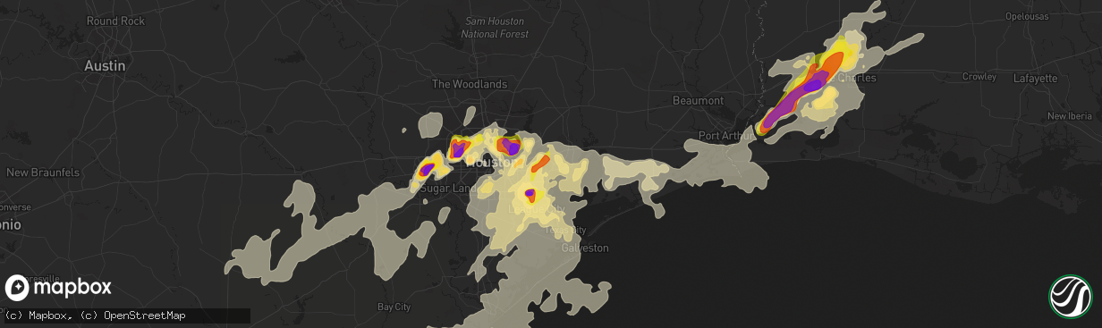 Hail Map in Baytown TX on May 9 2019 HailTrace